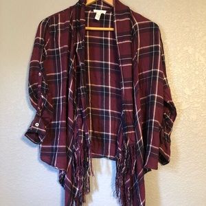 Full tilt- fringed flannel